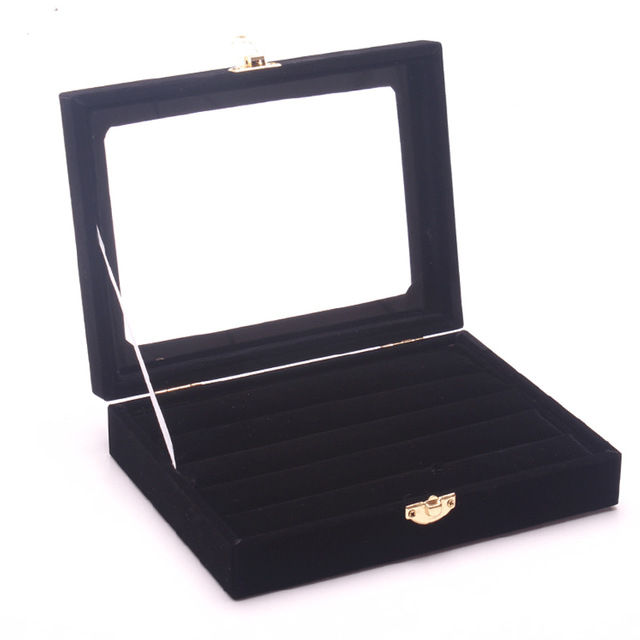 2015 New Black Jewelry Accessories Box jewelry box jewelry storage box princess European Cosmetic/casket Wholesale