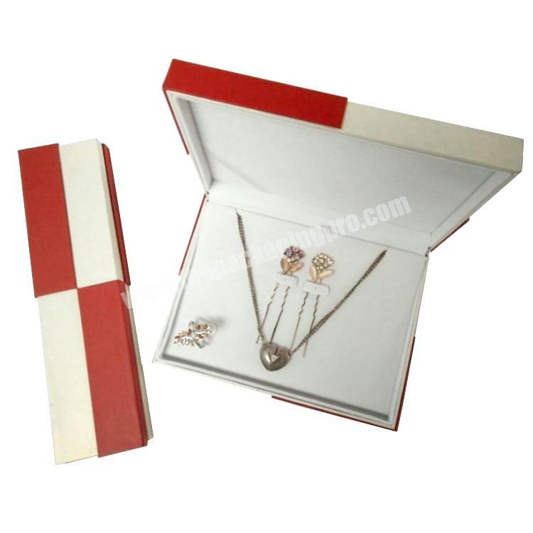 2017 Fashion Custom Logo Necklace Cardboard Jewelry Packaging Box Set