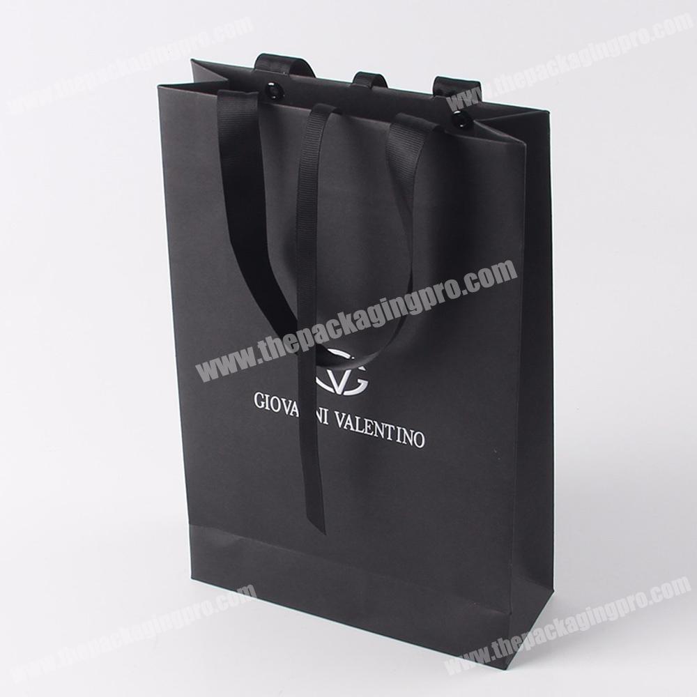 2017 logo custom shopping gift paper bags luxury packaging