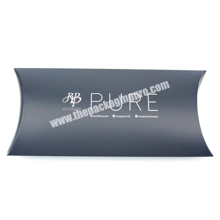 2018 Hot Packaging Custom Hair Extension Paper Pillow Box