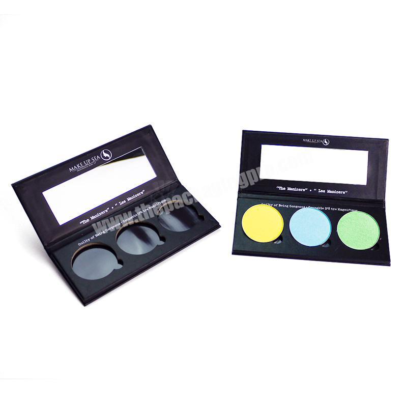 2018 magnetic cardboard eyeshadow palette packaging private label make up palette