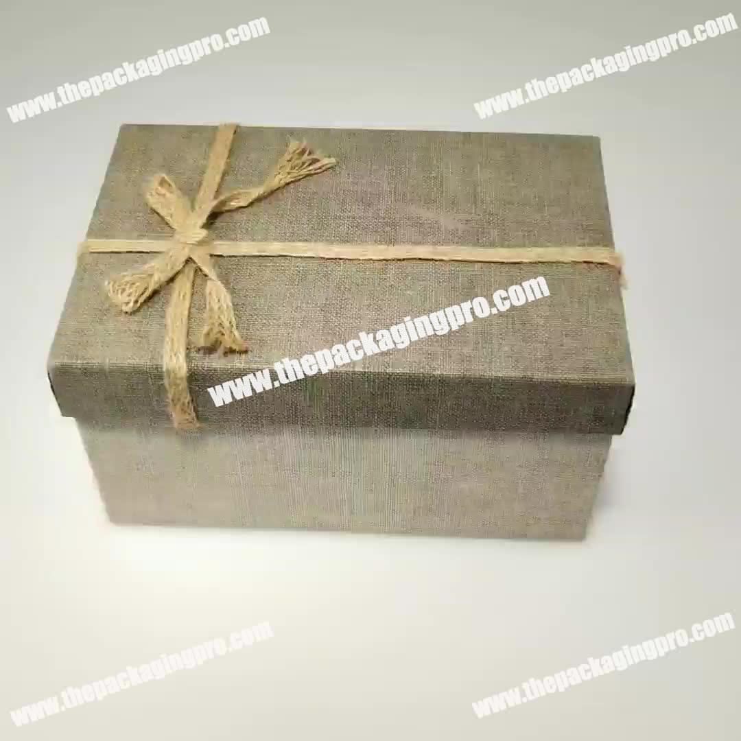 2018Hot Selling Fancy Paper Cardboard Birthday Holiday Gift Packaging Boxes with Bow