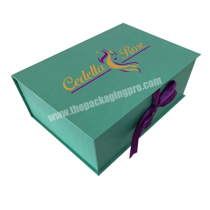 2019 Bundle hair packaging boxes suppliers with custom logo