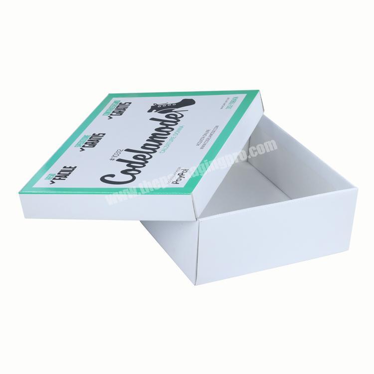 2019 cheap corrugated paper blank shoe boxes