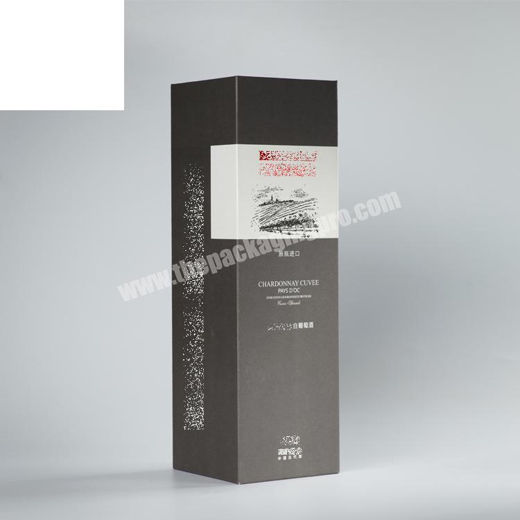 2019 China factory custom high quality wine champagne bottle gift box