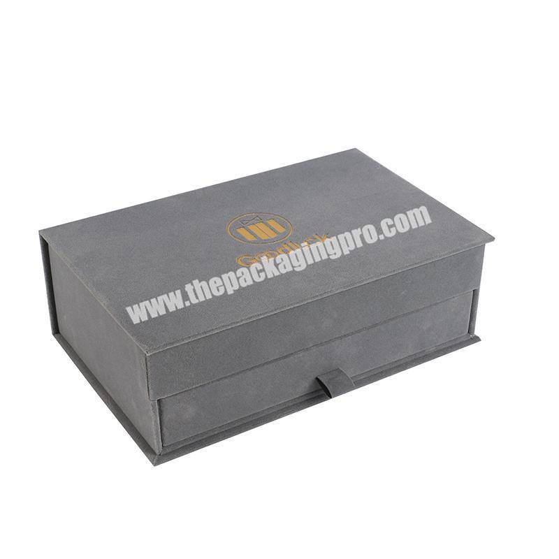 2019 China factory recycle paper box biodegradable drawer box with hot stamping logo
