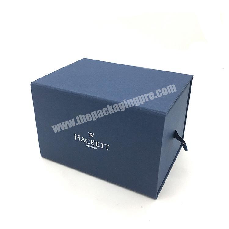 2019 Custom Luxury flat folding gift box CMYK printing paper box