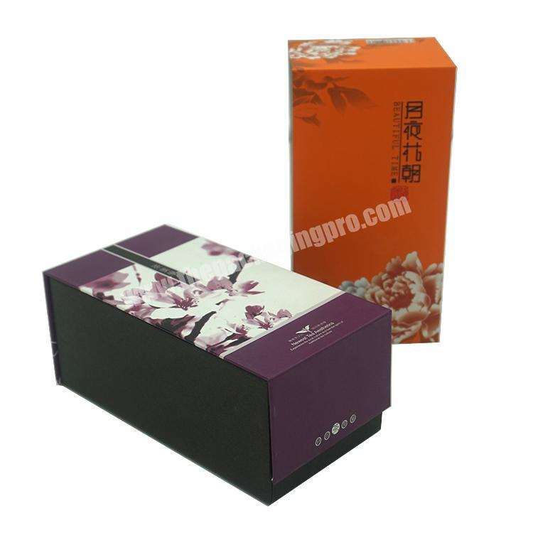 2019 Custom Luxury foil printing tea bags paper packaging box tea gift paper box