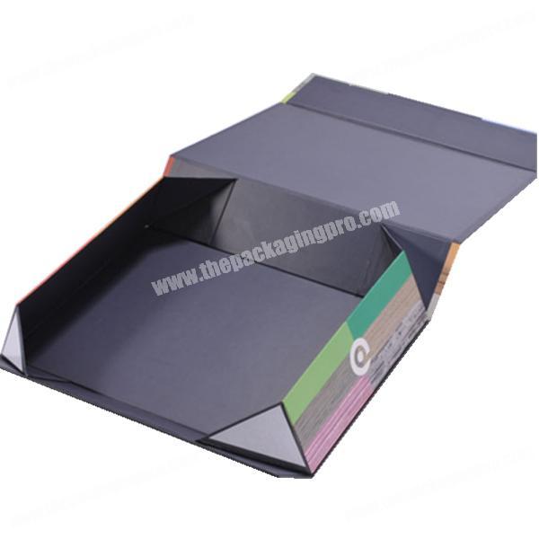 2019 Custom magnet folding paper flat pack box luxury magnetic woman dresses gift packaging boxes with