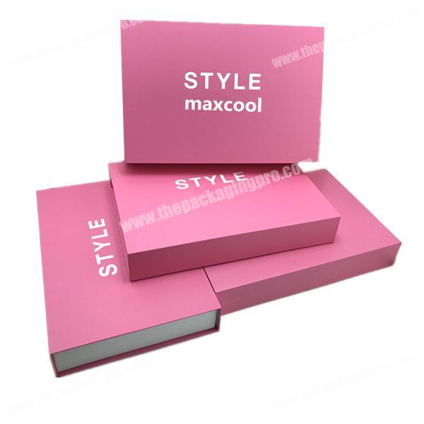 2019  custom wholesale pink elegant  foam insert packaging gift  book shaped skin care packaging boxes