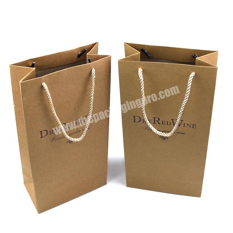 2019 Dong Guan Crown Win Package Brown Washable Eco Craft Paper Bag With Logo
