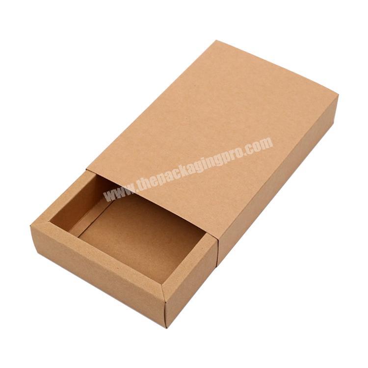 2019 foldable recycled paper drawer style kraft paper box