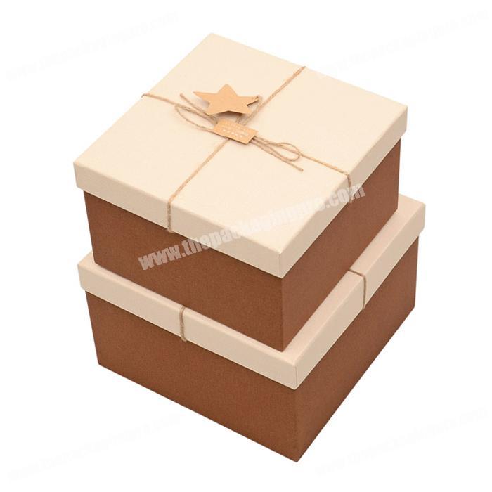 2019 High end  luxury leather art paper custom jewelry gift lid off packaging gift box