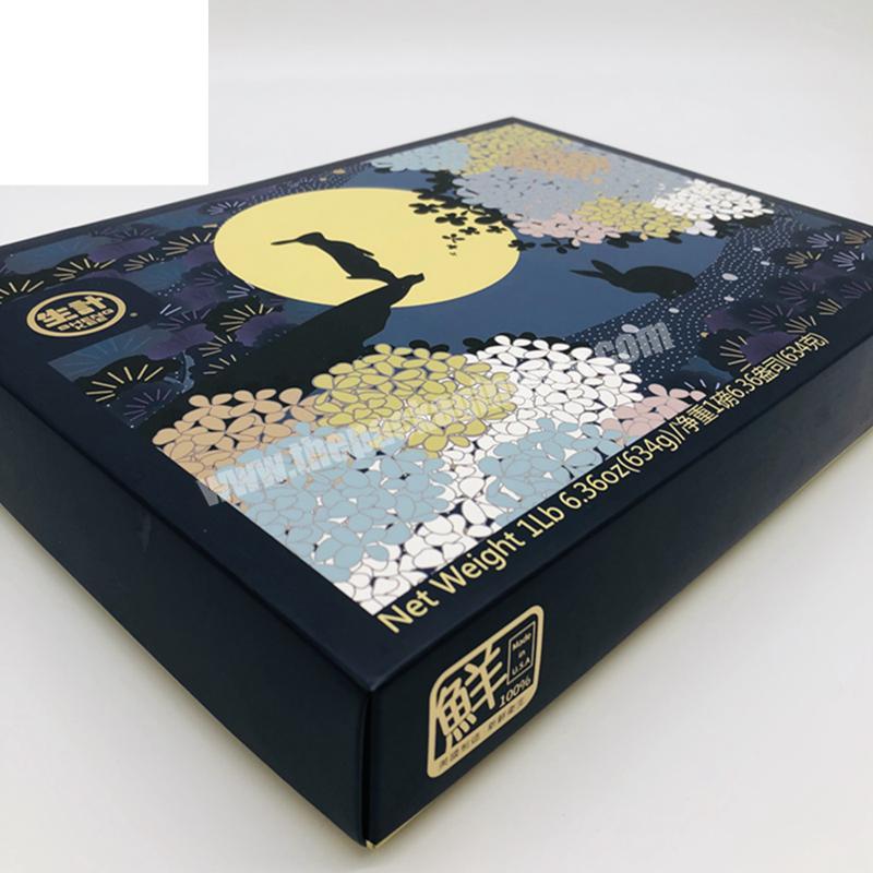 2019 Logo printed moon cakes and cookies corrugated paper box packaging