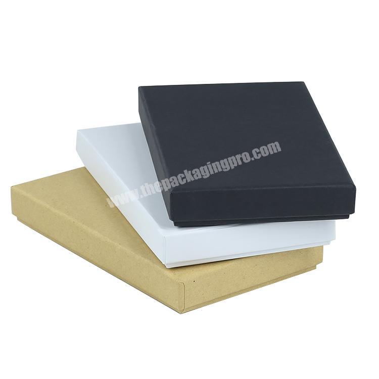 2019 low moq no logo universal kraft paper lid and base cardboard box in stock for phone case