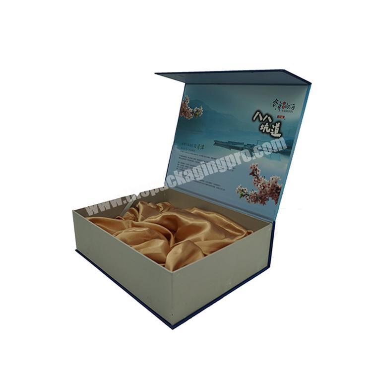 2019 luxury packaging gift silk insert corrugated cardboard wine box