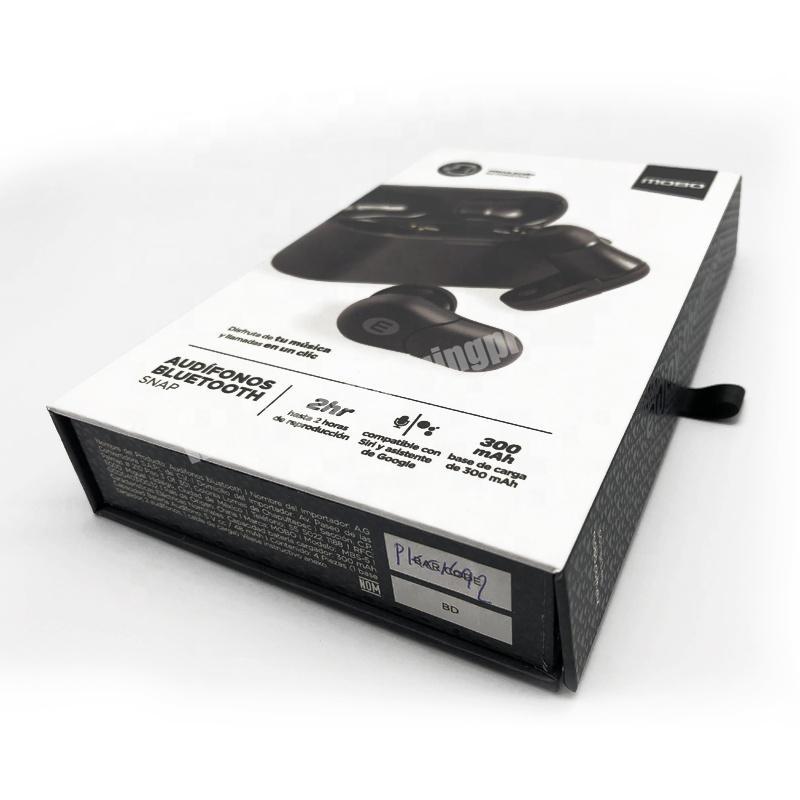 2019 new cardboard gift paper packaging earphone box