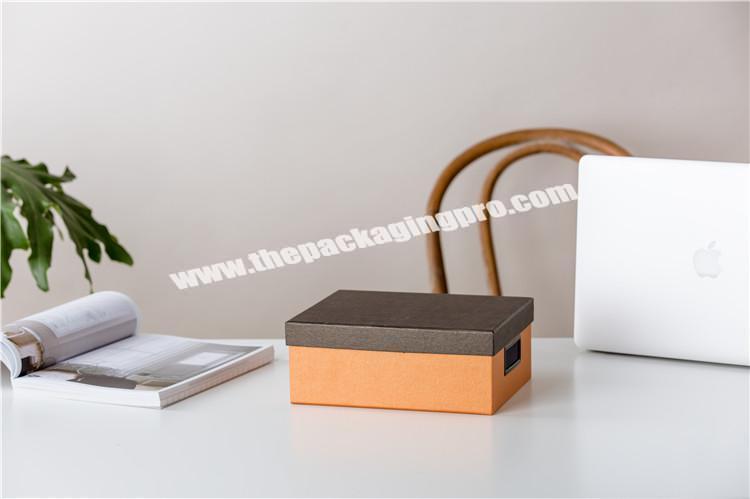 2019 new style wholesale custom size metal framed dustproof orange storage box
