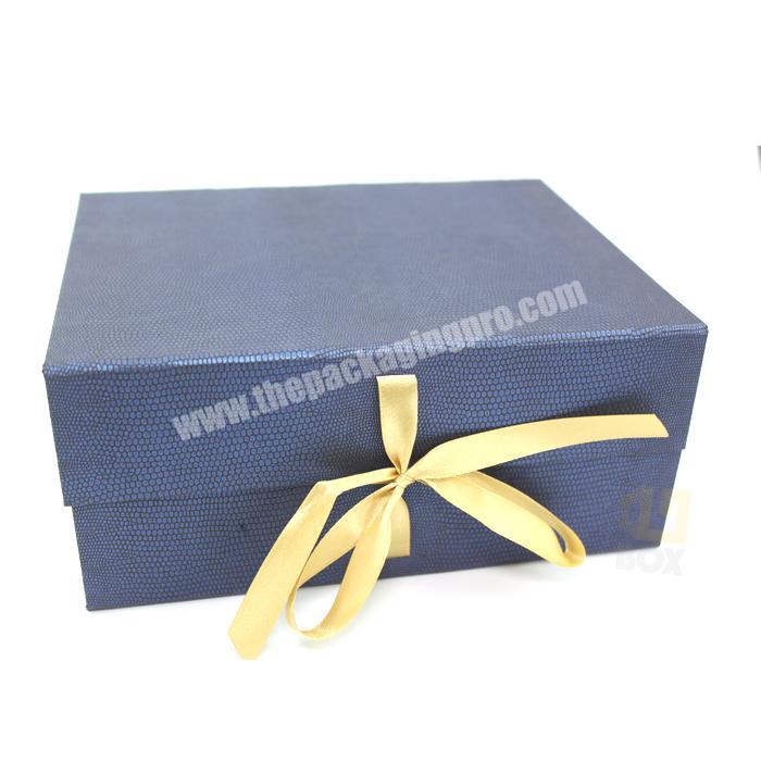 2019 Newest High End Bridesmaid Jewelry Wedding Gift Box With Yellow Ribbon And Gold Hotstamping