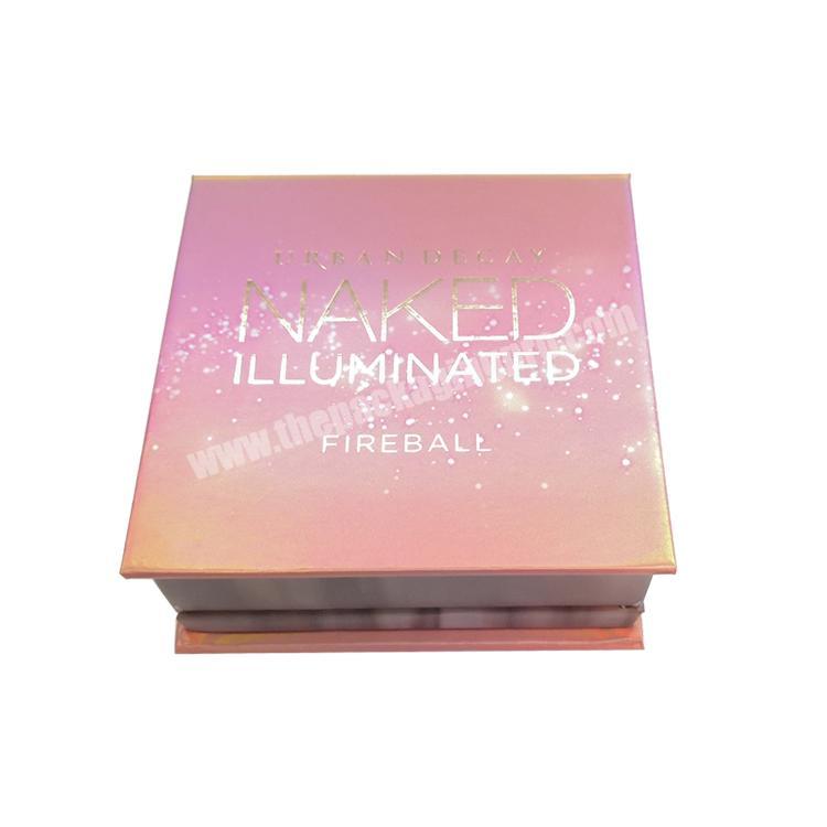 2019 Personal Care  Luxury Cosmetics Eyeshadow Cardboard Packaging Makeup Box With Mirror