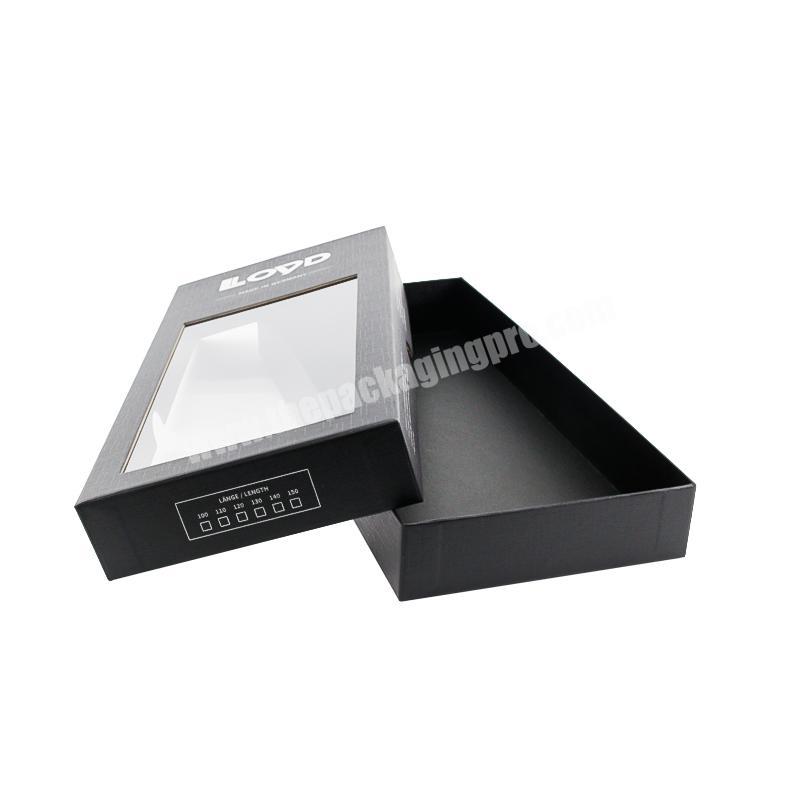 2019 Special design Paper Packaging Base and Lid Box with PVC Window