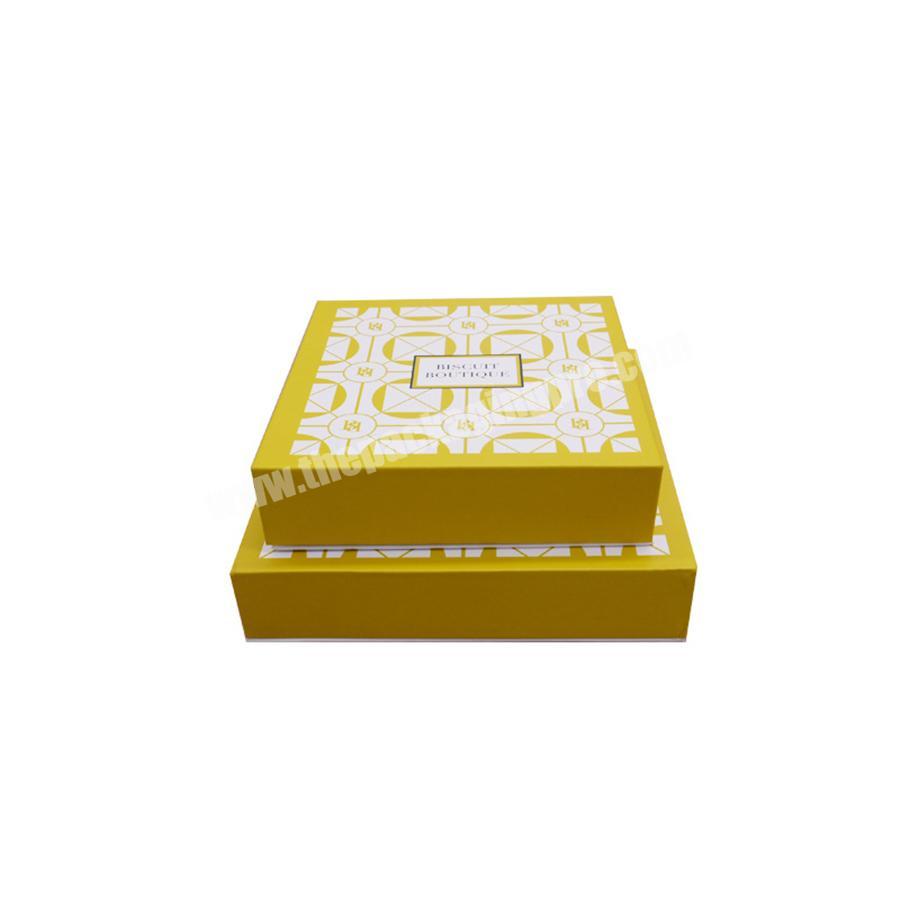 2020 best selling customised yellow gift boxes