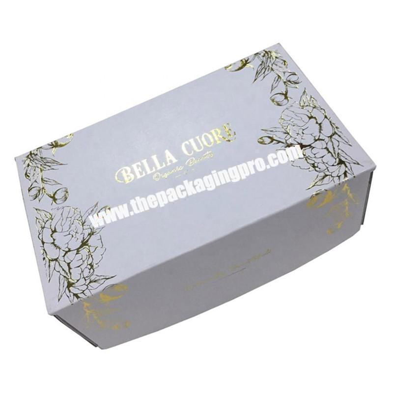 2020 best selling fashion luxury shipping white corrugated box
