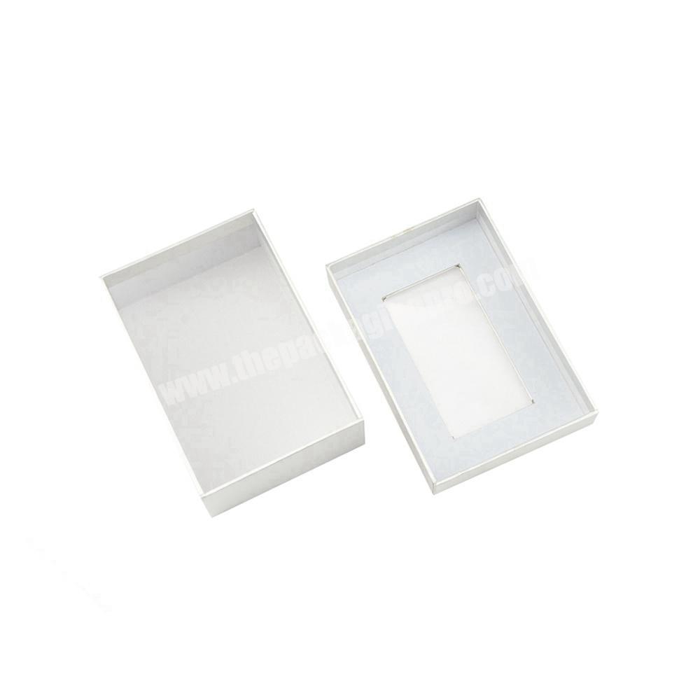 2020 China best seller gift box with PVC window Cosmetics Jewelry Kraft Packaging Box with window