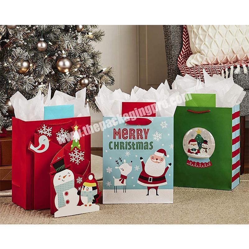 2020 christmas Kraft paper bag