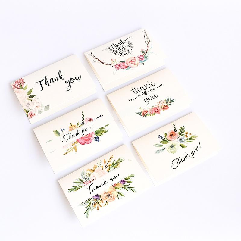 2020 colorful customized paper Thank You cards factory custom nice high  quality paper cards