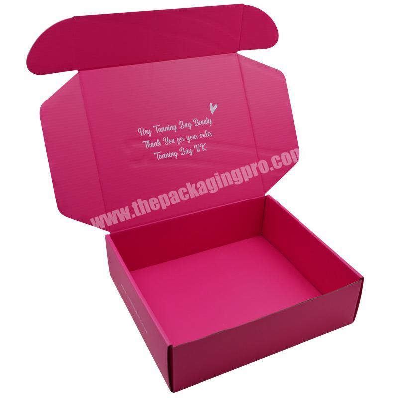 2020 Custom Foldable Corrugated Board Shipping Mailer Box Apparel Gift Box for Costume Dress Eyelash Packaging Lash Paper Box