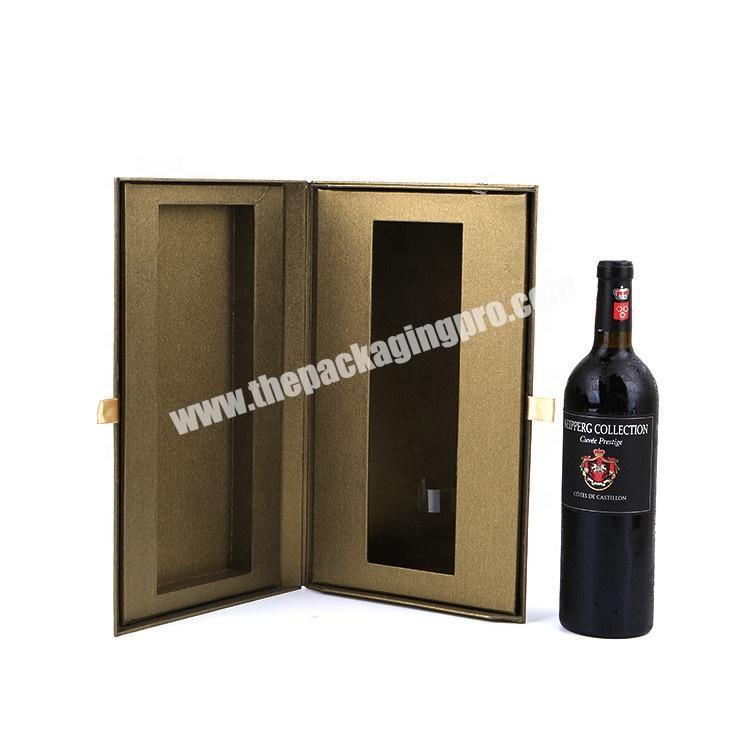 2020 Custom Promotion Paper Gift Box Marry Ll Paper Packaging Single Bottle Wine Gift Box