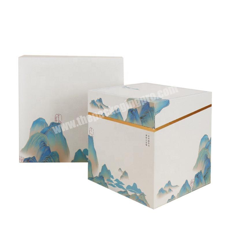 2020 Eco Friendly Flip Matte Cardboard Paper Gift Packaging Tea Box