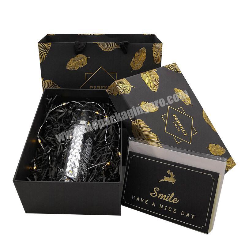 2020 Elegant Newest Brand New Cardboard Custom Printing Design Men Gift Box With Card For Sale