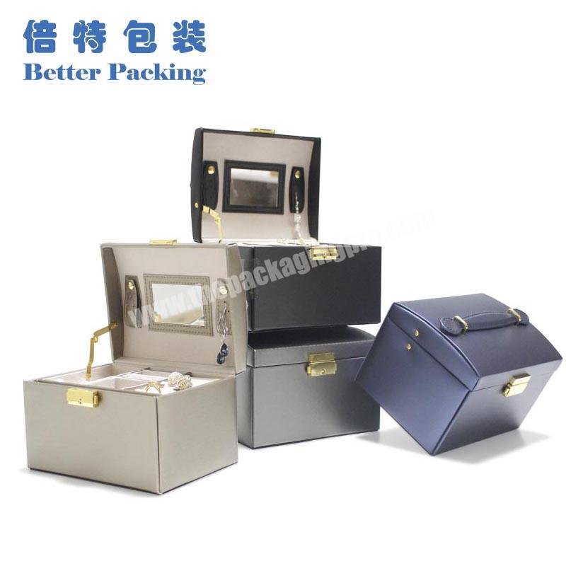 2020 hot sale Beauty Medium Jewelry Box, Faux Leather Jewelry Organizer