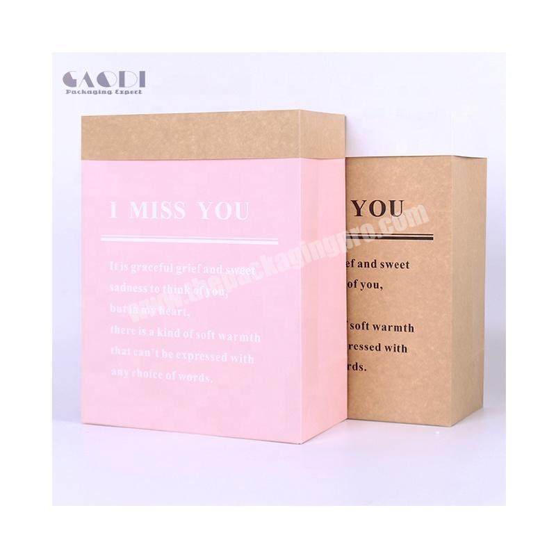 2020 Hot Selling Wholesale Decoration Fashion Fresh Dried Flower Gift Hug Packaging Paper Bag