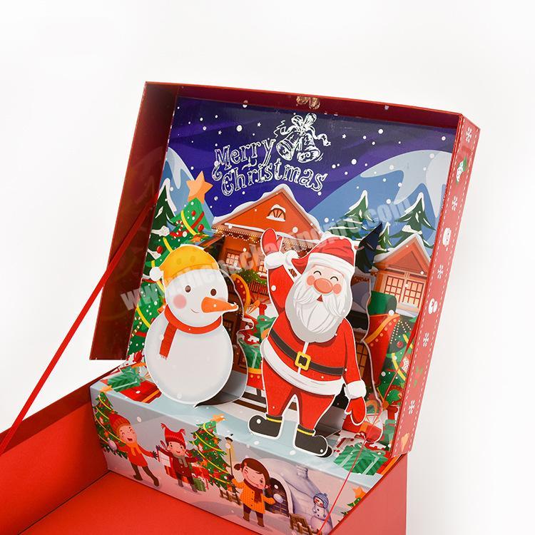 2020 Latest Design Mink High Quality Rigid Christmas Paper Gift Boxes with 3D Cover and Custom Logo
