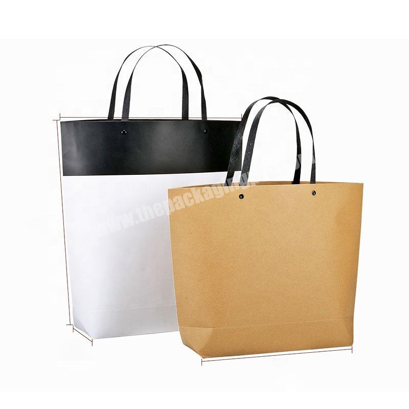 2020 Latest Fashion Large Size Kraft Paper Bags Dress Packaging Bag For Clothing