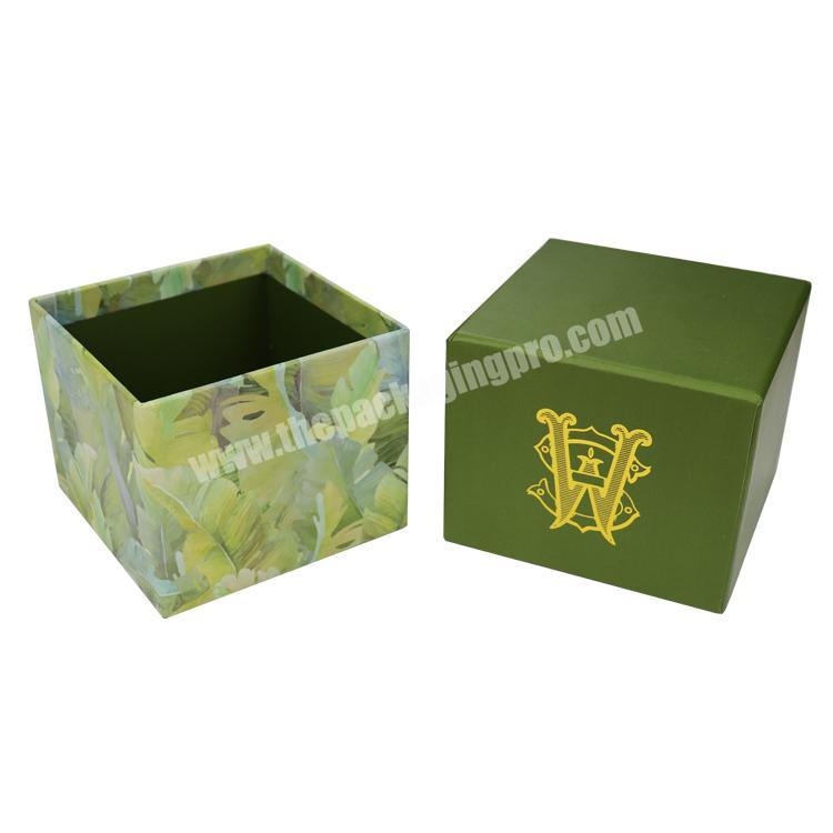 2020 Luxury custom candle jar packaging gift boxes with foil gold logo