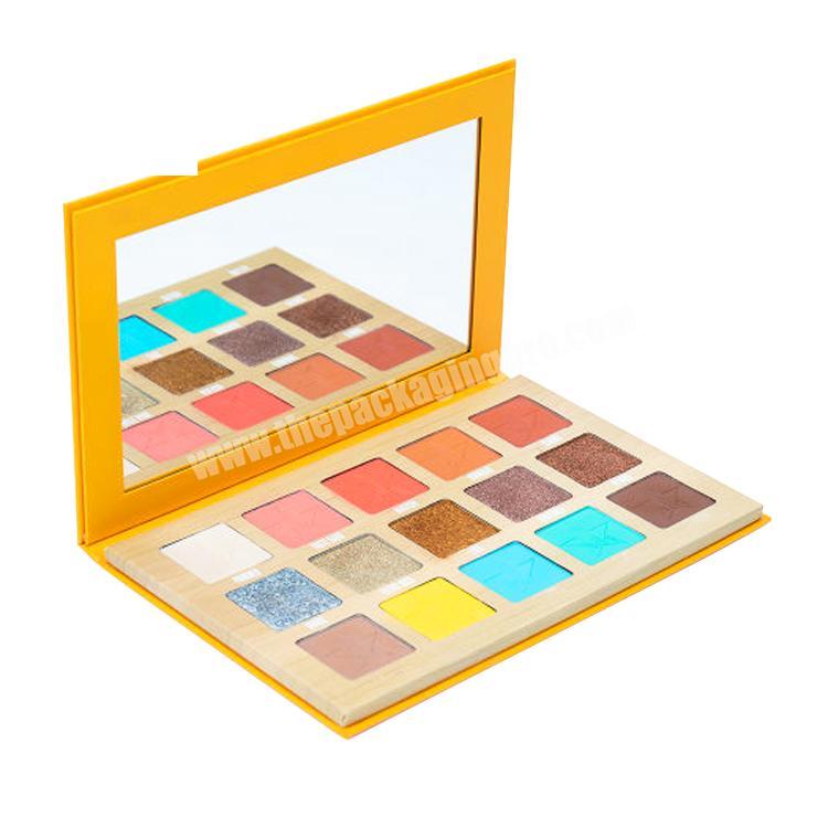 2020 Makeup Custom empty cardboard eyeshadow case glitter private label eyeshadow palette