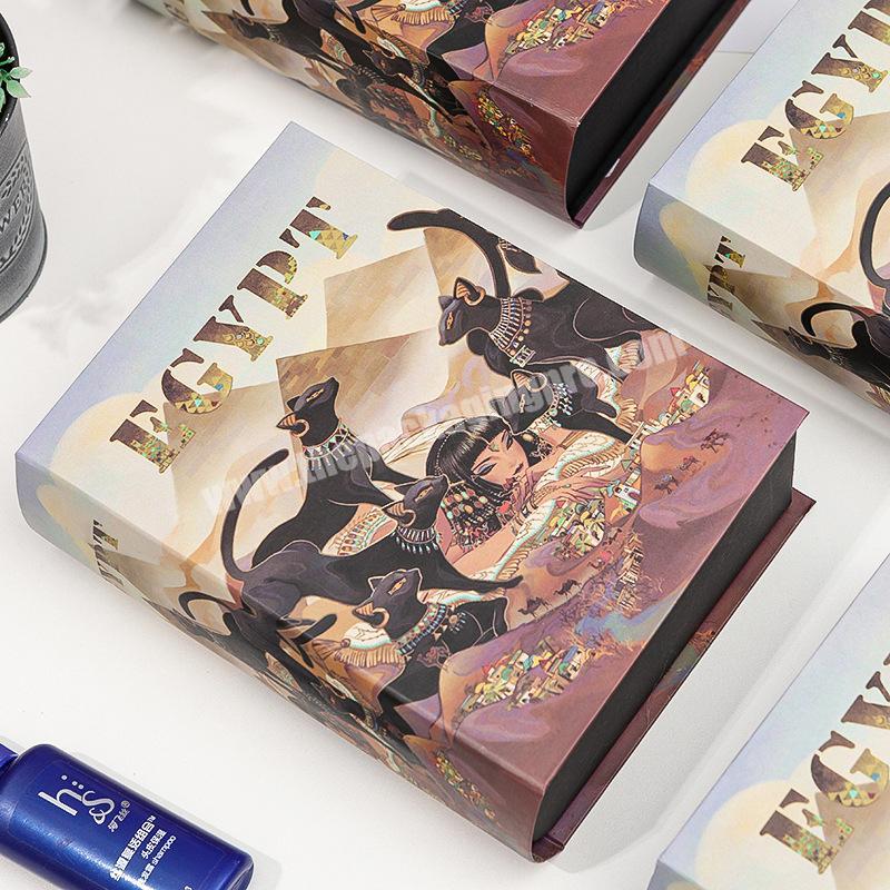 2020 Newest Cartoon Design Luxury Book Like Cardboard Logo Printed Gift Package Box for Cosmetics Bottle