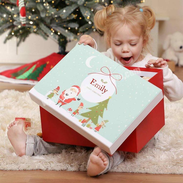 2020 Surprised Luxury Advent Calendar Christmas Packaging Birthday Gift Wrapper Voucher Storage Packaging Box For Dress