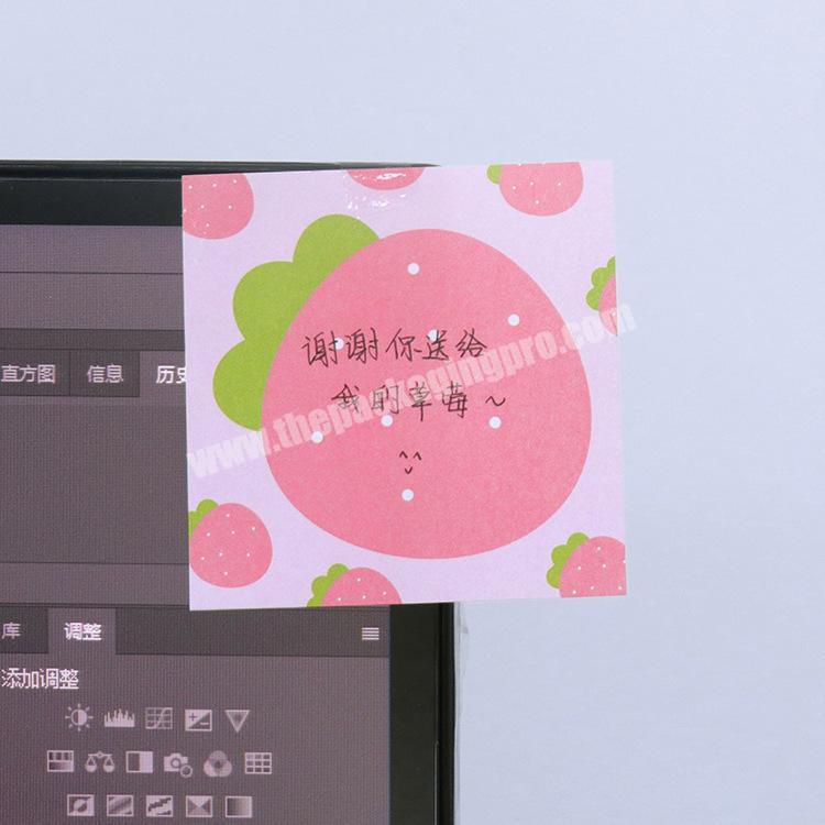 2020fancy stationery hot selling cute custom note pad sticky Cute Korean Stationery Kawaii shaped notes