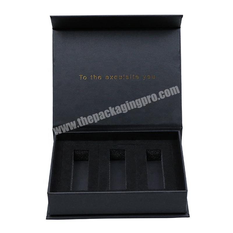 Hot Products black Custom magnetic closure magnet gift box
