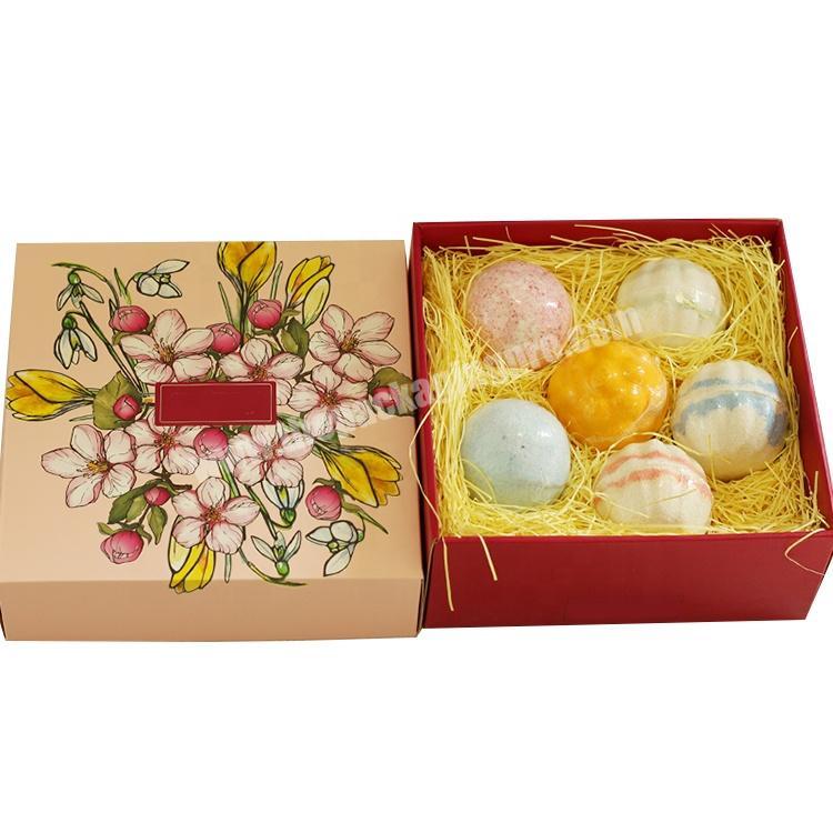 2020 New Designed Cardboard Paper Packing Packaging Bath Bomb Box