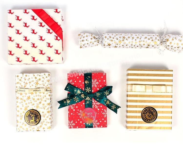 Different Design Biodegradable Gift Tissue Christmas Packaging Paper