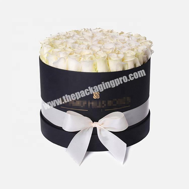 New design Preserved Decoration Gift Round Flower Box with Lid