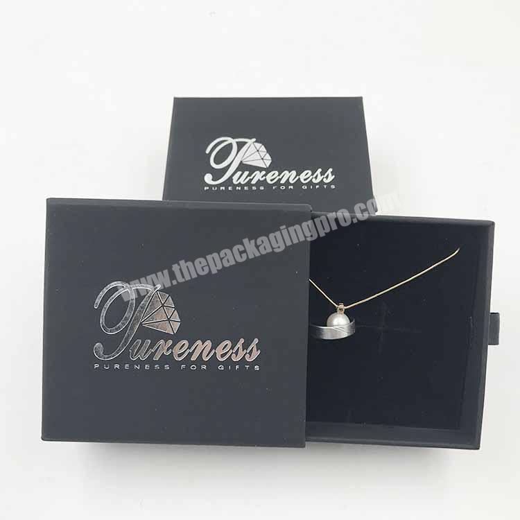 Fashion Custom Paper Package Drawer Jewelry box with Logo