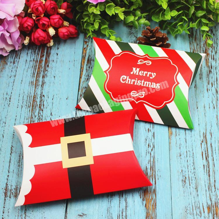 Cheap cost Paper Christmas Pillow Cookie Candy Box