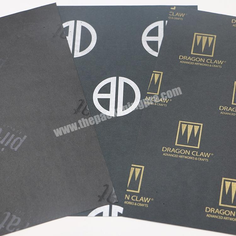 17gsm Black Custom Printed Tissue Wrapping paper